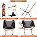 G4Free Lightweight Portable Chair Outdoor Folding Backpacking Camping Chairs for Sports Picnic Beach Hiking Fishing (Orange)