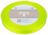 Country Brook Design 1 Inch Hot Yellow Climbing Spec Tubular Nylon Webbing