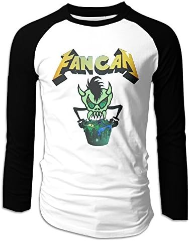 Men Long Sleeve T Shirt Fan Can Album Metallica Retro Colleges Raglan Baseball Tees