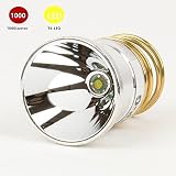 WMlife Flashlight Bulb LED 1000 Lumens Smooth Reflector T6 Single Mode 3.0-18V : C2 G2 Z2 9P G3 S3 D2 501B 502