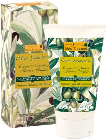 Prima Spremitura Organic EVOO Olive Oil Hand &amp; Nail Cream (5 oz) + BONUS 1 oz wrapped EVOO Bar Soap