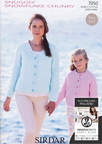 Sirdar Snuggly Snowflake Chunky Ladies Girls Cardigans