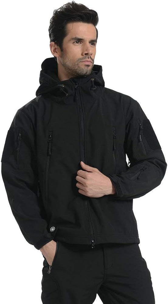 ANTARCTICA Men's Outdoor Waterproof Soft Shell Hooded Military Tactical Jacket: Clothing