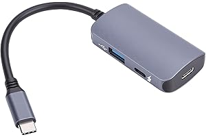 fosa Adapter for AR Glasses, 4K 60Hz USB C Charging Adapter, Power Pass Through Dongle Enables Charge and Play, 65W PD & Data