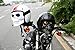Vhccirt Halloween Spooky Decory Motorcycle Mask with Polarized Goggles Black Skull Racing Helmet Mask Skiing Mask Gray PC Lens Grim Reaper Cos Mask for Motorcross/Airsoft Safety/Party Cosplay