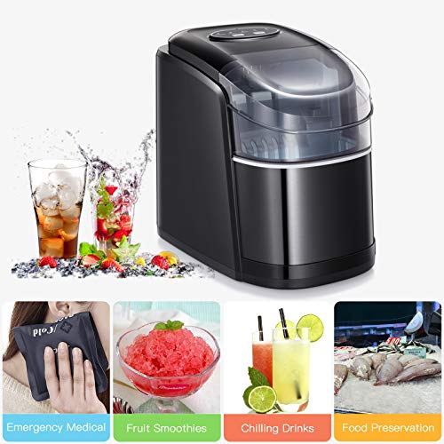 Antarctic Star Ice Maker Machine Countertop,Portable Automatic 9 Ice