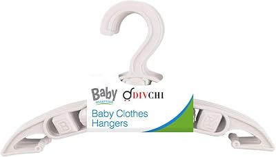 DIVCHI 40 Pack Kids Hangers Multicolor Plastic Non Slip 13x24 cm