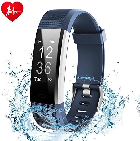 Fitness Tracker Watch Sleep Monitor Heart Rate Monitor Activity Tracker Smart Wristband IP67 Waterproof Bluetooth Smart Bracelet Step Counter Pedometer for Android and iOS