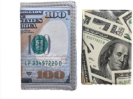 Decorated Trifold Wallet with ID Window Bundle with Credit Card Holder