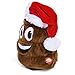 Plush Holiday Animated Dancing Farting Laughing Poop Emoji In Christmas Santa Claus Hat