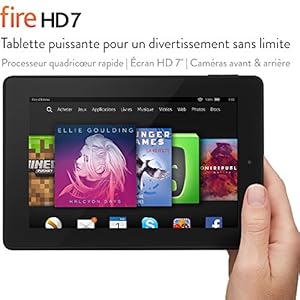 Fire HD 7, écran HD 7" (17,2 cm), Wi-Fi, 8 Go (Noir) - avec offres spéciales