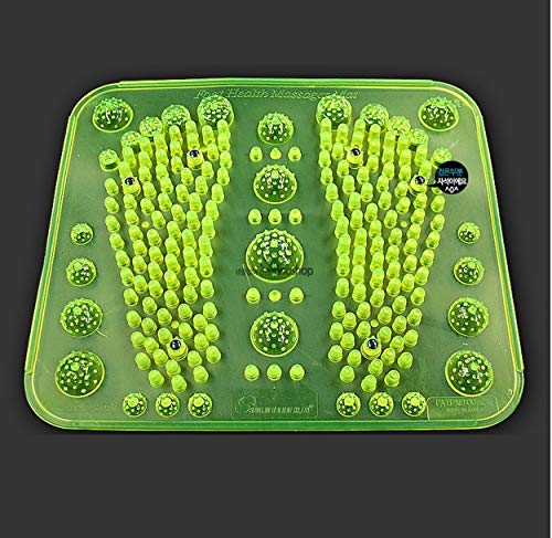 Reflexology Foot Massage Mat Stimulates Blood Circulation Acupressure Feet Massager Plate Board with Magnet (2. Foot…
