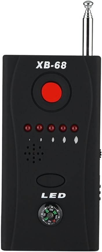 Eboxer Hidden Camera Detector Anti-Spy RF Signal Tracker with Indicator Light, Adjustable Sensitivity, 1MHz-6500MHz Full Range, No Bug Got Away, Auto Detection Function