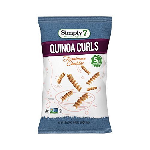 Simply7 Gluten Free Quinoa Curls, Farmhouse Cheddar, 3.5 Oz, 12 Count - Thumbnail 3