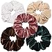 VGTE 10 Pcs Hair Scrunchies Chiffon Flower Elastic Hair Bands Scrunchy Hair Ties Ropes for Women Girls Hair Accessories (10 Color Premium Scrunchies)