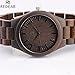 Shangdongpu Men's Wooden Watch,Dark Sandalwood Watch with Wooden Band and Japan Quartz Movement for Men Luxury Design