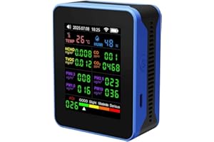 Pasuihcay Multifunctional Tuya WiFi 16 in 1 Air Quality Monitor PM2.5 PM10 HCHO TVOC CO Carbon Dioxide Detection Screen Displ