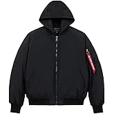 Alpha Industries MA-1 Hooded Oxford Flight Jacket for Men