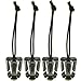 Sweetfun Tactical Gear Clip Molle Web Dominators for Outdoor Hydration Tube Backpack Straps Management Set of 4 Black