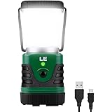 LE LED Camping Lantern Rechargeable, 1000LM, 4 Light Modes, 4400mAh Power Bank, IP44 Waterproof, Perfect Lantern Flashlight f