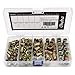 Ohaha 120pcs Mixed Zinc Plated Carbon Steel Rivet Nut Flat Head Insert Nutsert #8-32UNC#10-24UNC 1/4
