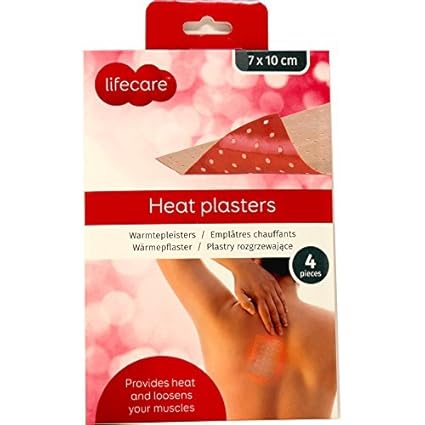 4 Lifecare™ Wärmepflaster 7 x 10 cm Wärmepads Anti Schmerz Pflaster