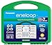 Eneloop Panasonic K-KJ75MC64ZA Power Pack 6AA, 4AAA, 4 C Adapters, 4 D Adapters, “Advanced” Individual Battery Charger with USB Port and Plastic Storage Case