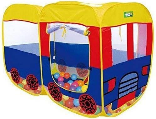 Supreme Deals Pop Up Children's School Bus Shaped House Tent for Indoor or Outdoor Such as Home, Garden, Beach, Backyard, Park, Parties, Camping, Day Care Balls Not Included, 60 X 38 X 30 Inches