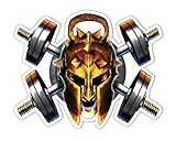 Magnet Weightlifter Spartan Helmet - Magnetic vinyl