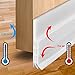 Exptool Adhesive Under Door Sweep Weather Stripping Bottom Seal Strip Draft Stopper Draught Excluder, 2