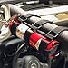 Adjustable Roll Bar Fire Extinguisher Holder for Jeeps - Durable Stitching. For Jeep Wrangler, Unlimited, CJ, JK, JKU, JL, JLU, TJ, Rubicon, Sahara, Sport. Extinguisher not included. (Black)