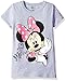 Disney Big Girls Minnie Mouse Short Sleeve T-Shirt, Heather Grey, XL