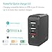 USB Wall Charger, Jelly Comb 42W Quick Charge 3.0 Wall Charger with Foldable Plug and Smart Identification Technology for Samsung S8/S7/S6/Edge/Plus, LG G5 and More