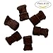CoZroom 20pcs Knitting Wool Chair Legs Floor Protector Furniture Socks, Brown