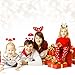 Resinta 6 Pieces Christmas Headband Reindeer Antlers Headband Santa Headbands for Christmas Holiday Costume Party