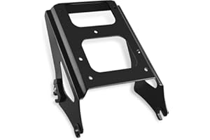 NOVALLA AAA Autos Detachable Two-UP Luggage Rack Compatible for Harley Touring Road King Electra Glide Road Glide Street Glide Gloss 2009-2013 (Black)