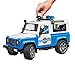 Bruder Toys Land Rover Police vehicle w light skin policeman