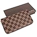 Women's Checkered Zip Around Wallet Purses RFID Card Holder Leather