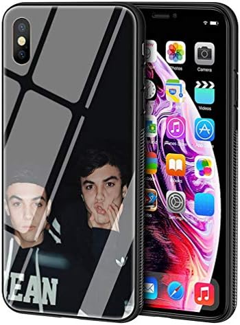 LBIAO 9H Tempered Glass iPhone 7/8 Cases, LB-106 Dolan Twins Coque Design Printing Shockproof Anti-Scratch Soft Silicone TPU Cover Phone Case for Apple iPhone 7/8
