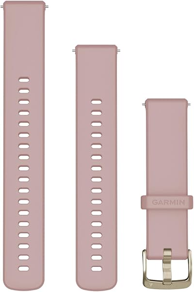 Garmin Quick Release 18mm Silicone Band Dust Rose Soft Gold Venu 3S Forerunner