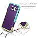 TILL Galaxy S7 Case, TILL(TM) Ultra Slim 3 Color Hybrid Dual Layer Shockproof Case Extra Front Raised Lip Soft TPU & Hard PC Bumper Protective Case Cover for Samsung Galaxy S7 G930 GS7 [Purple]