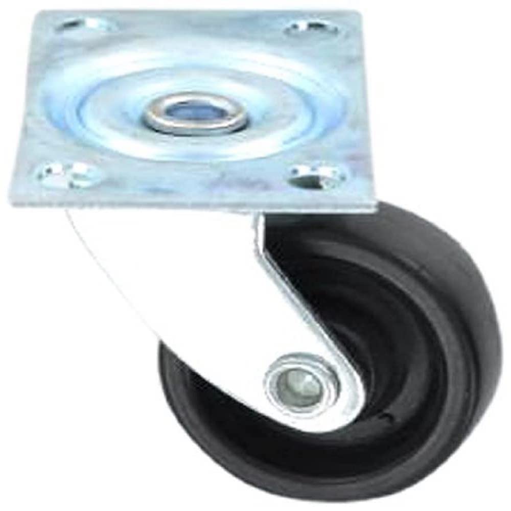 Merriway® BH01002 (4 Pcs) Single Wheel Castors Plate Fix, 30 mm (1.1/4 inch) - Pack of 4 Pieces
