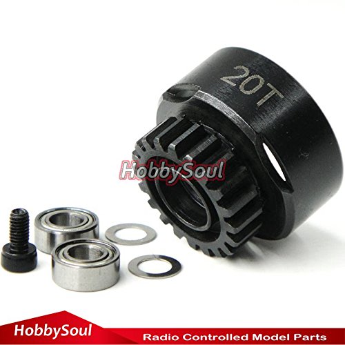 hobbysoul 20T Super Vented Racing Clutch Bell w/Bearings RC Parts