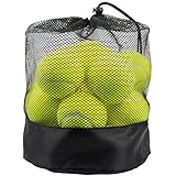 Tebery 20 Pack Green Advanced Training Tennis Balls Practice Ball with Mesh Carry Bag