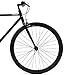 Retrospec Critical Cycles Harper Single-Speed Fixed Gear Urban Commuter Bike; 53cm, Matte Black