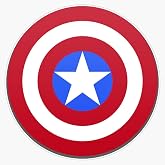 Captain - Shield Sticker Vinyl Decal Bumper Sticker 5"