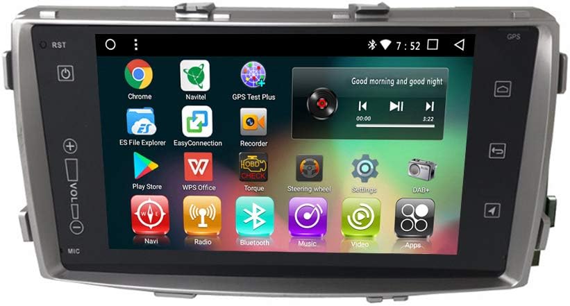 Android 8.1 IPS Car Radio GPS Player Navi for Toyota Hilux 2008-2014 Octa Core in Dash Multimedia Video Head Unit with Bluetooth WiFi Stereo Navigation (Android 8.1 4/64G Hilux 2008-2014)