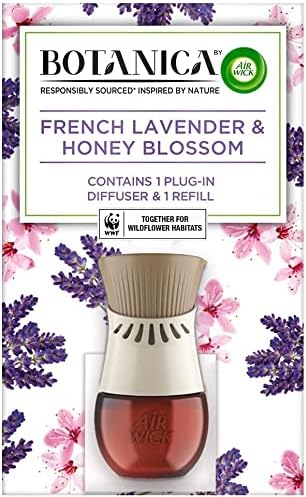 Botanica by Air Wick Plug in Diffuser Navulling, Vanille & Himalaya, Pack 7 x 19ml, Langdurige Geur, Gaat tot 700 dagen mee, Plug in Luchtverfrisser