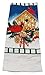 Home Concepts Snowman Printed Kitchen Towels - 4 Assorted Christmas Designs - 15 x25 inches