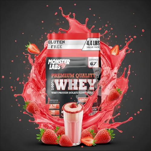 Monster Labs Whey Protein 2kg | 4.4 LBS Vanilla